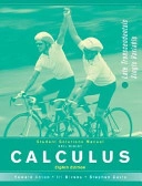 Calculus: Single Variable, Student Study Guide Calculus SV; Howard Anton, Irl Bivens, Stephen Davis; 2005