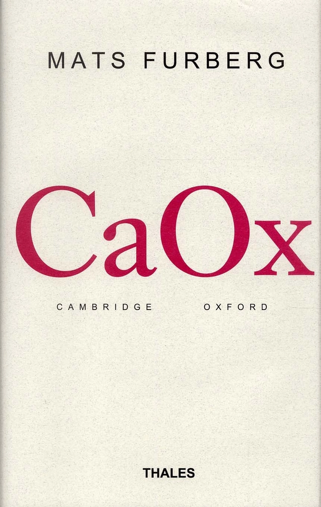 Caox - Språkanalytisk filosofi i Cambridge och Oxford till 1970; Mats Furberg; 1998