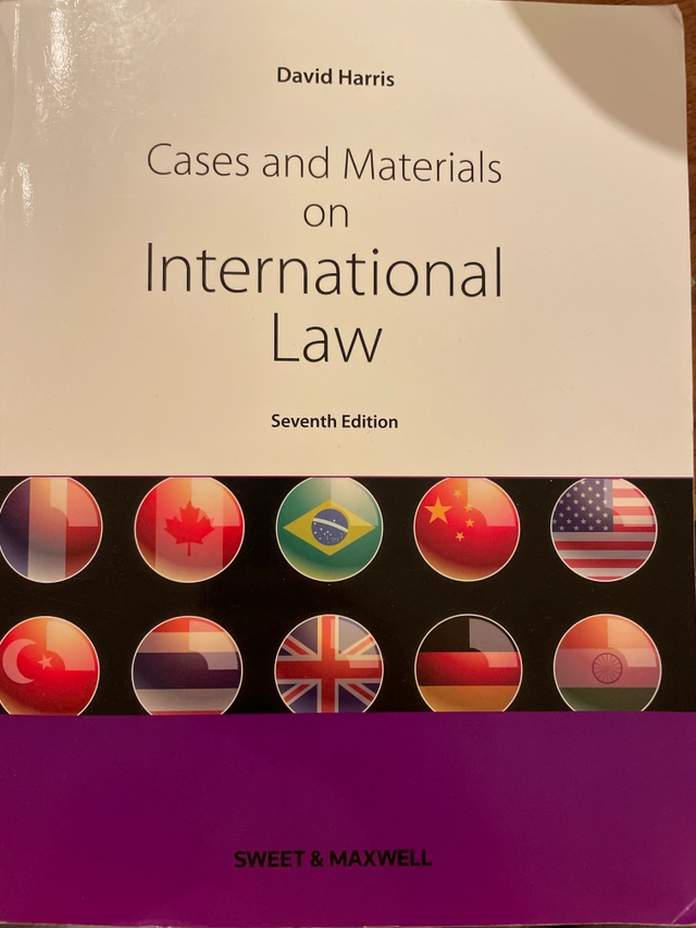Cases and materials on international law; D. J. Harris; 2010