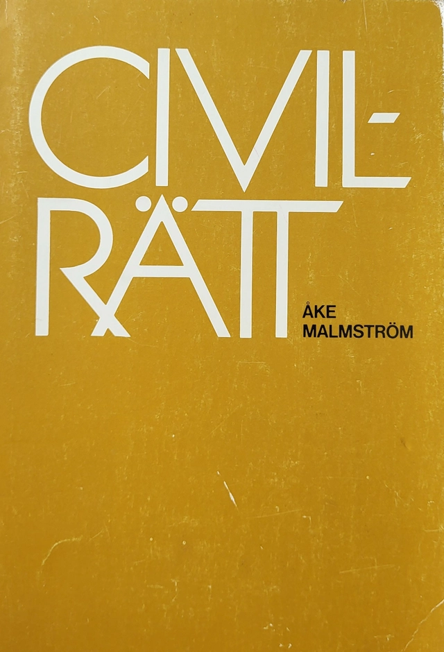 Civilrätt; Åke Malmström; 1986