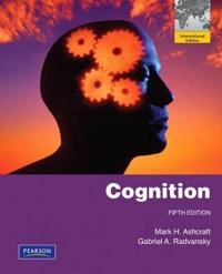 Cognition; Mark H. Ashcraft; 2010