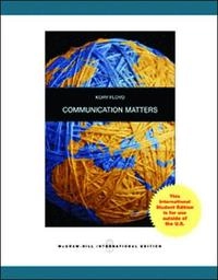 Communication matters; Kory Floyd; 2011