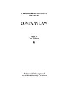 Company Law; Peter Wahlgren; 2003