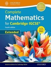 Complete Mathematics for  Cambridge IGCSE Student Book (Extended); David Rayner; 2016