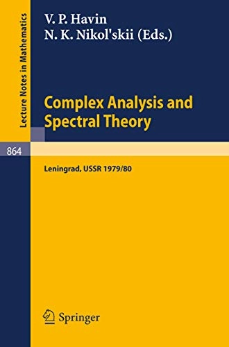 Complex analysis and spectral theory : Seminar, Leningrad 1979/80; 1981