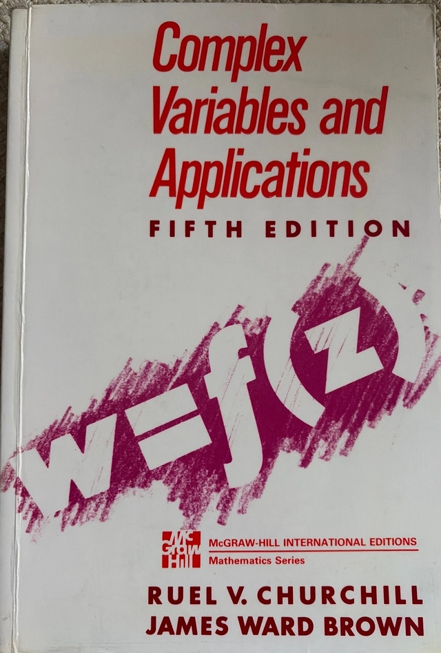 Complex variables and applications; (Ruel Vance) Ruel V. Churchill; 1990