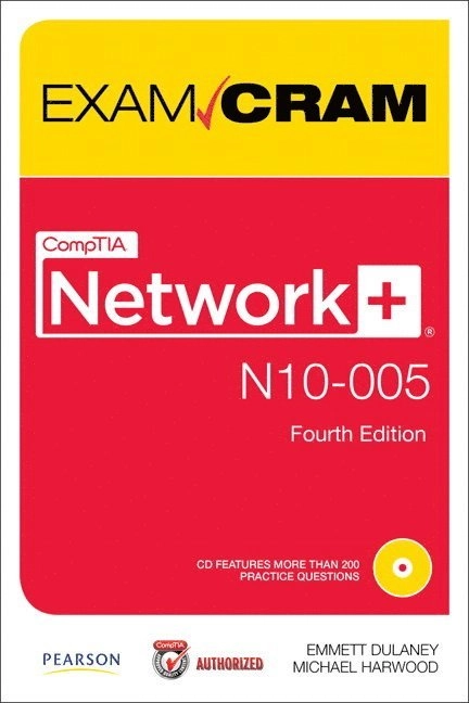 CompTIA network+ N10-005 authorized exam cram; Emmett A Author Dulaney; 2012