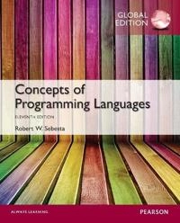Concepts of programming languages; Robert W. Sebesta; 2016