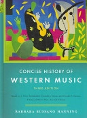 Concise history of Western music; Barbara Russano Hanning; 2006