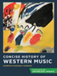 Concise history of western music : anthology update; Barbara Russano Hanning; 2019