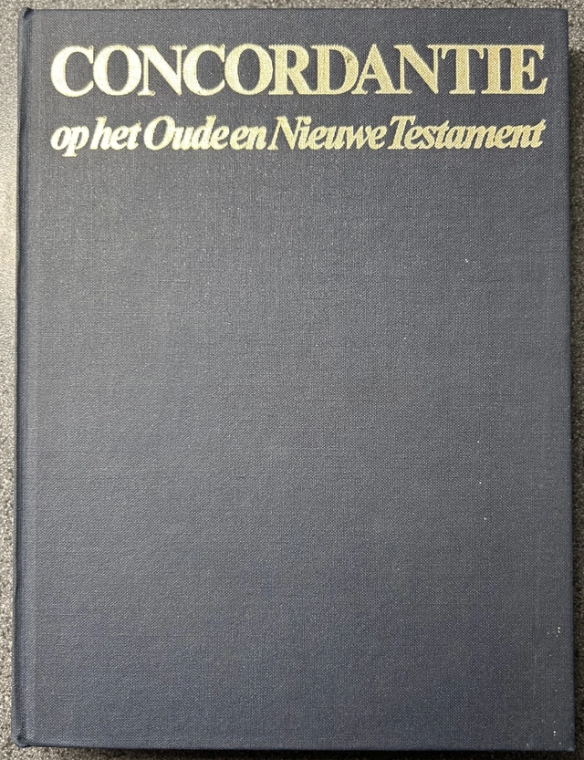 Concordance on the Old and New Testament in the new translation of the Dutch Bible Society; Dr S. P. Dee en prof. dr. J. Schoneveld; 1971