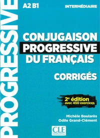 Conjugaison progressive du français. Niveau intermédiaire - 2ème édition. Corrigés; 2018
