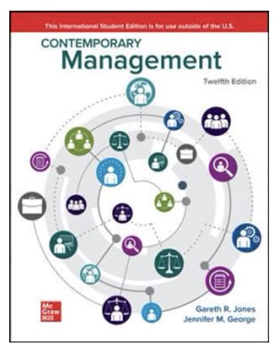 Contemporary management; Gareth R. Jones; 2022