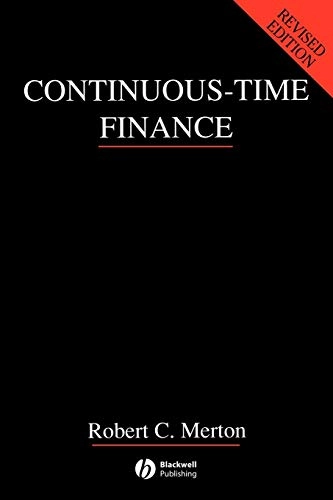 Continuous-time finance; Robert C. Merton; 1992