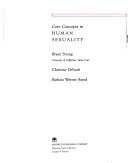 Core Concepts in Human Sexuality; Bryan Strong, Christine DeVault; 1996
