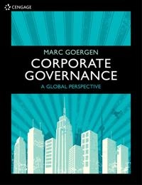 Corporate governance : a global perspective; Marc Goergen; 2018