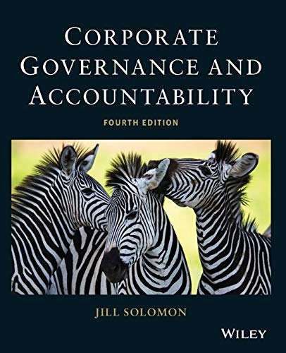 Corporate Governance and Accountability; Jill Solomon; 2013