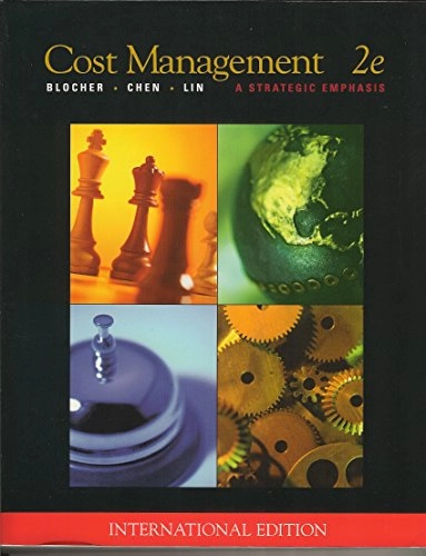 Cost management : a strategic emphasis; Edward J. Blocher; 2002