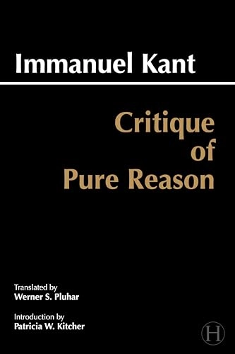 Critique of pure reason; Immanuel Kant; 1996