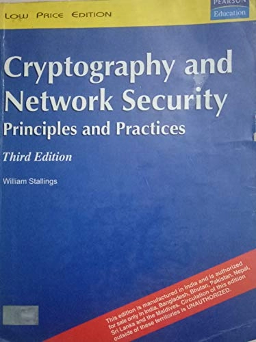 Cryptography And Network Security : Principles And Practice, 3/e; William Stallings