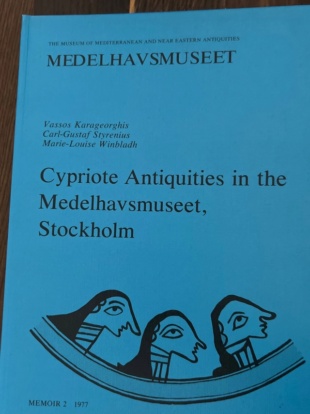 Cypriote antiquities in the Medelhavsmuseet, Stockholm; Vassos Karageorghis; 1977