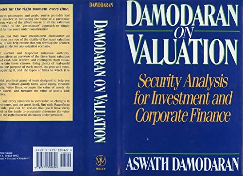 Damodaran on valuation : security analysis for investment and corporate finance; Aswath Damodaran; 1994