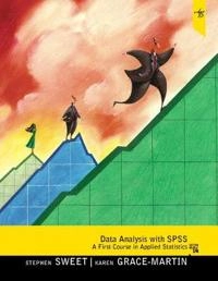 Data analysis with SPSS : a first course in applied statistics; Stephen A. Sweet; 2012