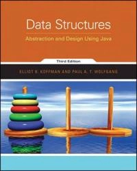 Data Structures: Abstraction and Design Using Java; Elliot B. Koffman, Paul A. T. Wolfgang; 2016