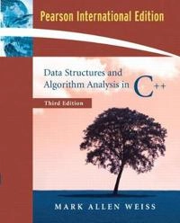 Data structures and algorithm analysis in C++; Mark Allen Weiss; 2006