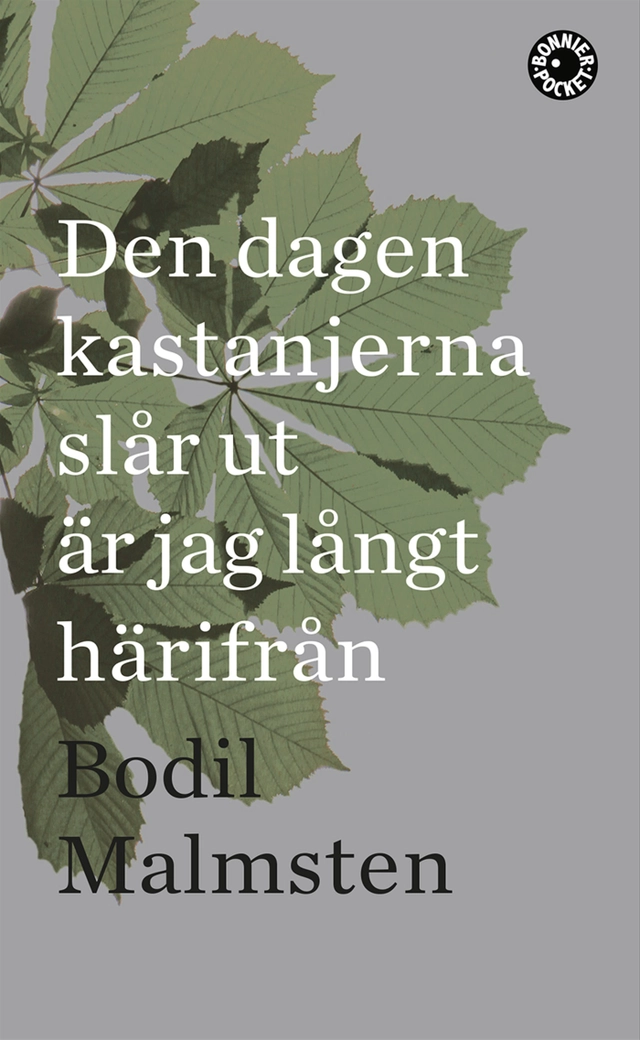 Den dagen kastanjerna slår ut är jag långt härifrån; Bodil Malmsten; 2016