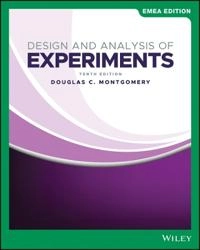 Design and analysis of experiments; Douglas C. Montgomery; 2020