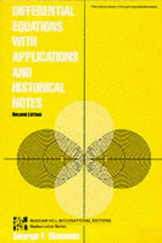 Differential equations with applications and historical notes; George Finlay Simmons; 1991