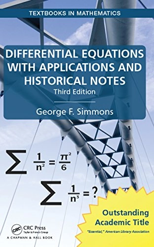 Differential equations with applications and historical notes; George F. Simmons; 2016