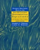 Differential equations with boundary-value problems; Dennis G. Zill; 1997