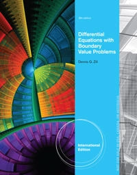 Differential equations with boundary-value problems; Dennis G. Zill; 2013