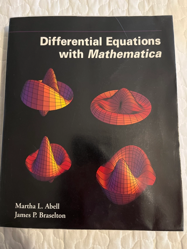 Differential equations with Mathematica; Martha L. Abell; 1993