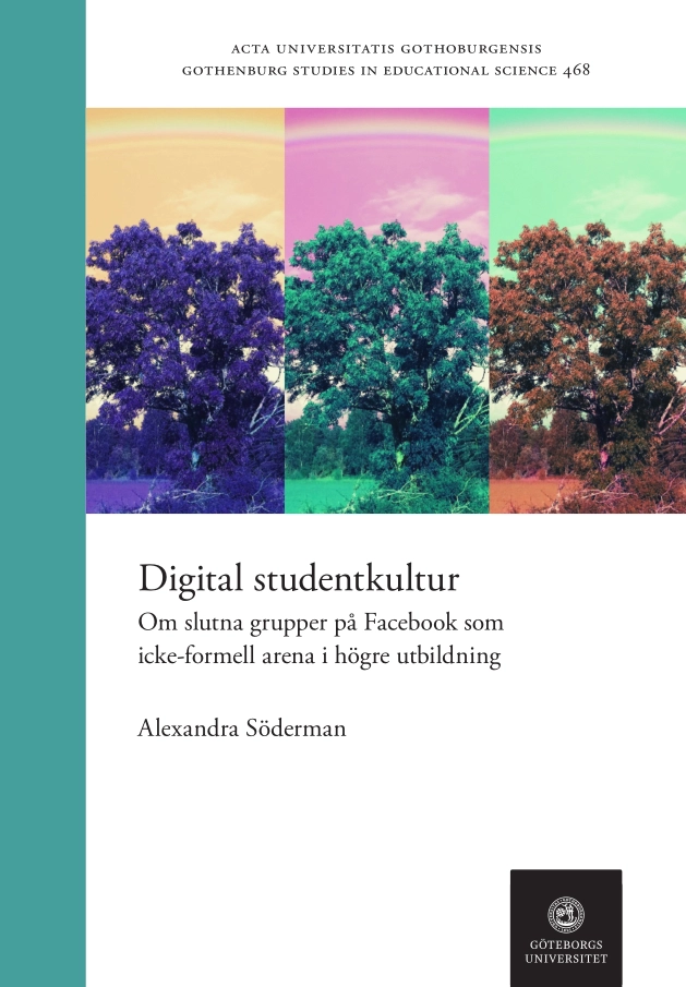 Digital studentkultur : om slutna grupper på Facebook som icke-formell arena i högre utbildning; Alexandra Söderman; 2022