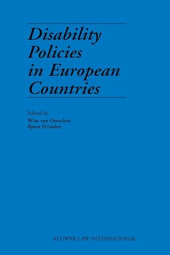 Disability policies in European countries; Wim Van Oorschot, Bjørn Hvinden; 2001