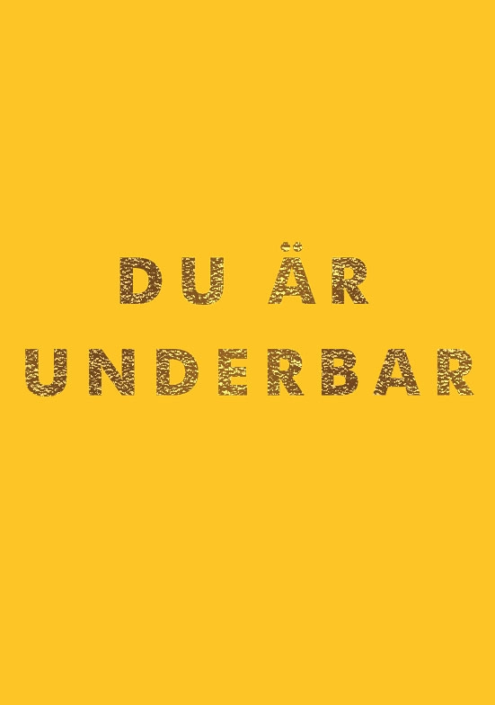 Du är underbar; Emma Eronson; 2021