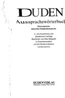 Duden, Aussprachewörterbuch : Wörterbuch der deutschen Standardaussprache; Max Mangold; 2000