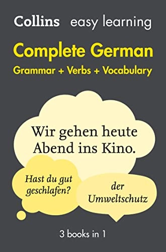 Easy Learning German Complete Grammar, Verbs and Vocabulary (3 books in 1); Collins Dictionaries; 2016