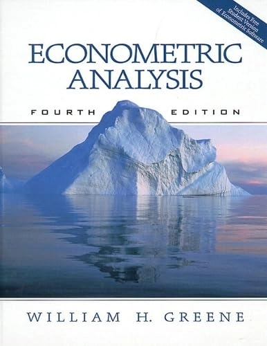 Econometric analysis; William H. Greene; 2000