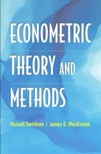 Econometric theory and methods; Russell Davidson; 2004