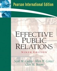 Effective public relations; Scott M. Cutlip; 2006