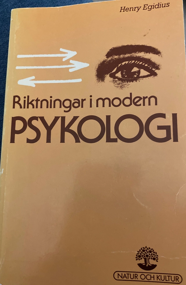 Egidius, H/Riktning i modern psykologi; H Egidius; 1981