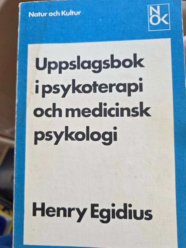 Egidius, H/Uppslagsbok i psykoterapi; H Egidius; 1976