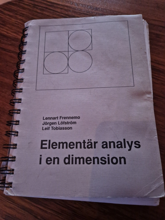 Elementär analys i en dimension; Lennart Frennemo; 1974