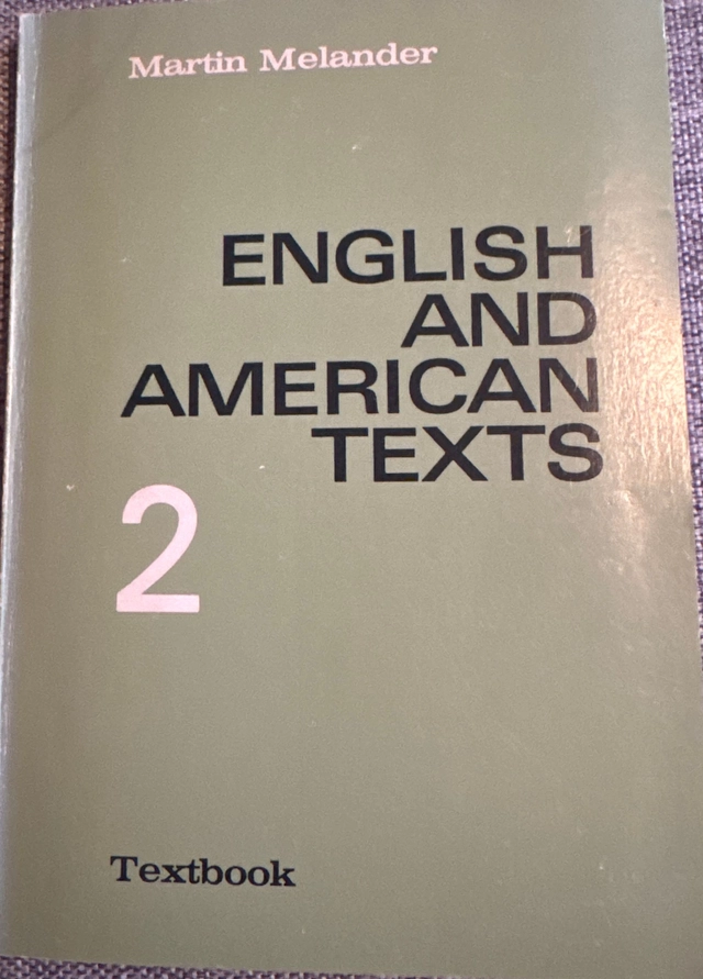 English and American texts; Martin Melander; 1976