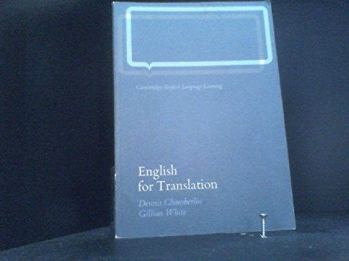 English for Translation; D. A. Chamberlin