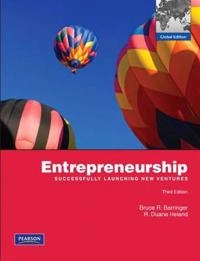 Entrepreneurship : successfully launching new ventures; Bruce R. Barringer; 2010